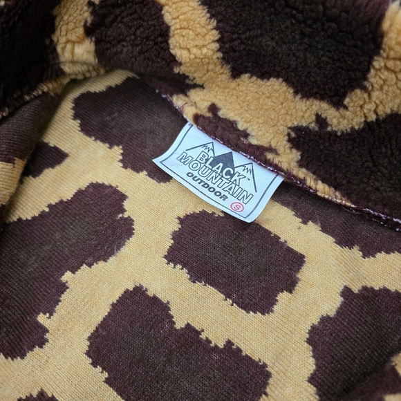 Vintage Fleece Jacket Giraffe Print Womens Small - Picture 4 of 6